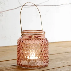 HOMLA Lampion Fig 10X11 Cm Rozowy Discount