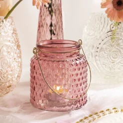 HOMLA Lampion Fig 10X11 Cm Rozowy Discount