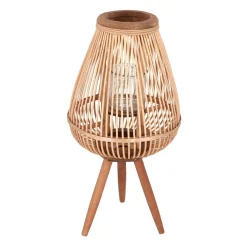 HOMLA Lampion Masaya Ogródowy 15X11X61 Cm Naturalny Outlet
