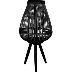 HOMLA Lampion Masaya Ogródowy 15X11X61 Cm Czarny Hot