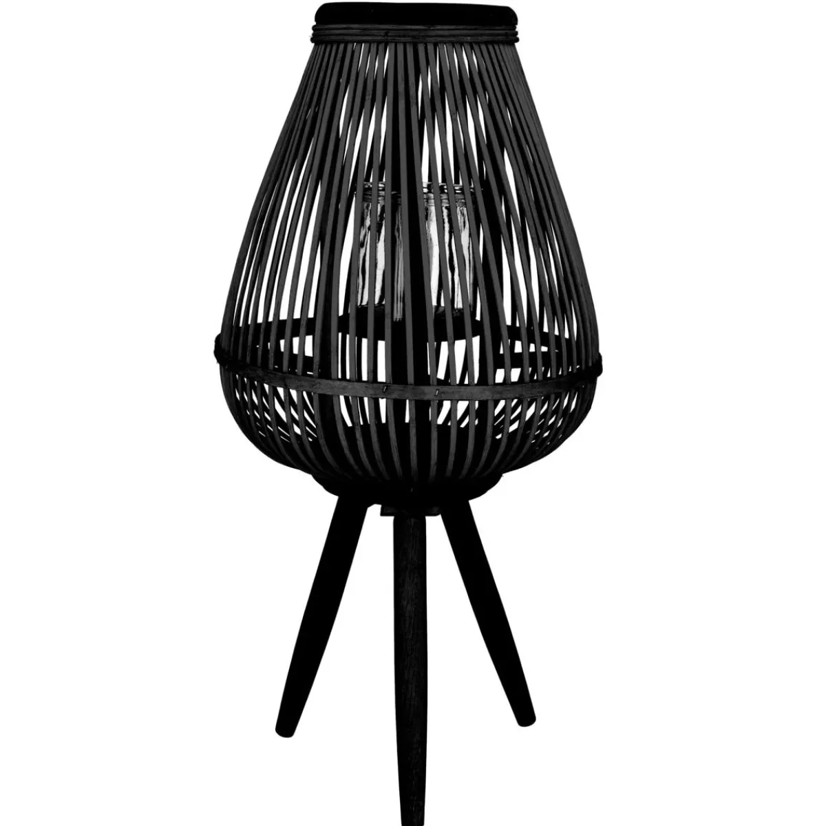 HOMLA Lampion Masaya Ogródowy 15X11X61 Cm Czarny Hot