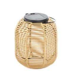 HOMLA Lampion Solarny Fonar Pleciony Naturalny 17,5X19 Cm Best
