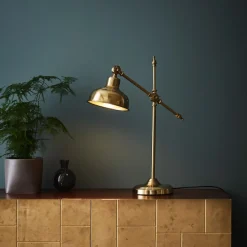 MARKSLOJD Lampka Nocna Grimstad Zlota 18X49,5X56,5 Cm Zloty Outlet