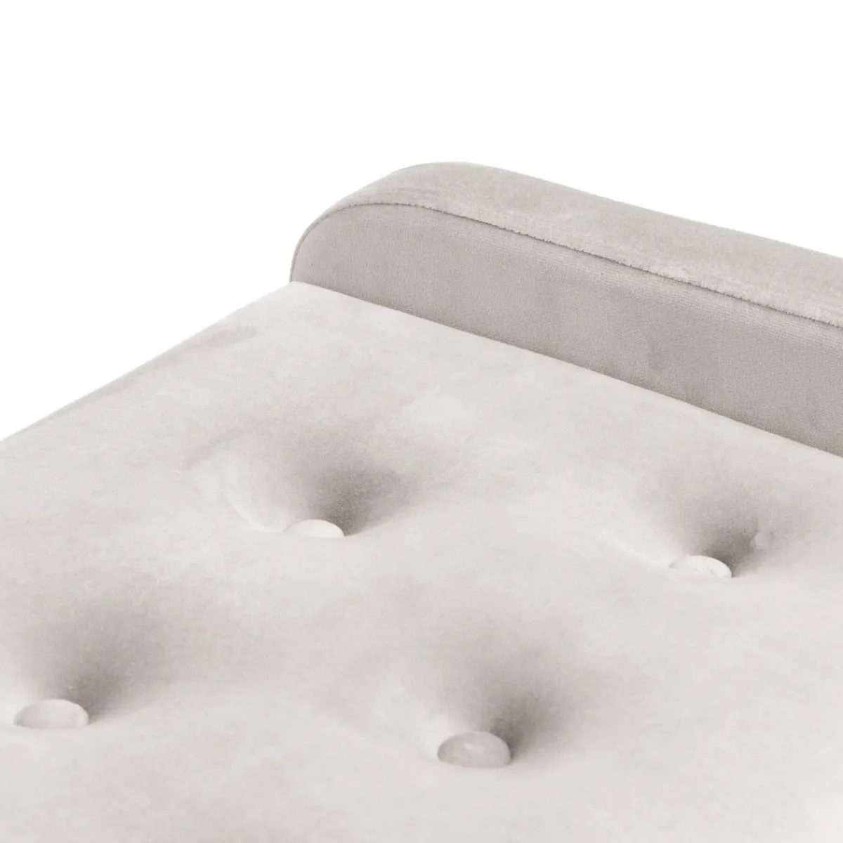 HOMLA Lawka Venlo Welurowa Bezowa 100X39X45Cm Bezowy New