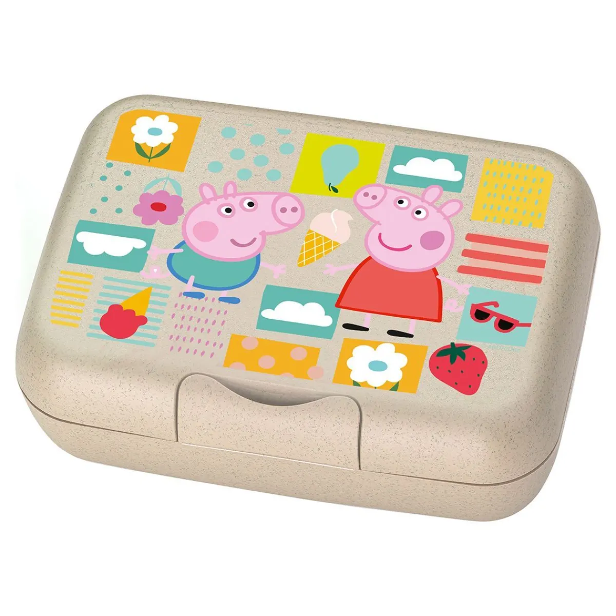 KOZIOL Lunchbox Candy L Peppa Pig Swinka Peppa 19X13,5X7 Cm Wielokolorowy