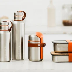 BLACK+BLUM Lunchbox Orange Stalowy Na Kanapke L 19X13,5X7,5 Cm Srebrny Online