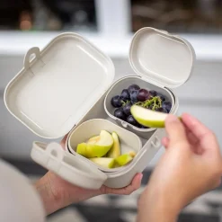 KOZIOL Lunchbox Pascal Ready Mini 3 El. Szary New