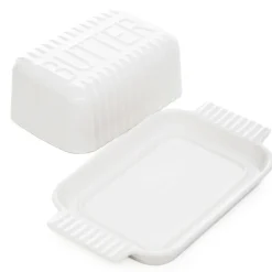 HOMLA Maselniczka Felis Porcelanowa Biala 22X13X7 Cm Outlet