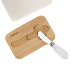 HOMLA Maselniczka Fincan Z Nozykiem 15X10X7Cm Bialy