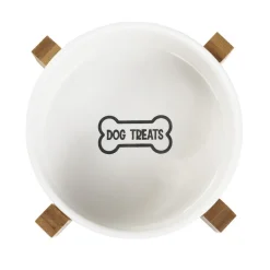 HOMLA Miska Treats Dla Psa M Z Bambusowa Podstawa 16X10 Cm Clearance