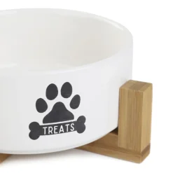 HOMLA Miska Treats Dla Psa S Z Bambusowa Podstawa 13X7 Cm Clearance