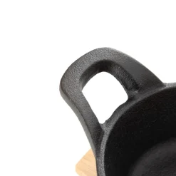 HOMLA Naczyńie Andreas Żeliwne Z Podstawka M 27X15 Cm Czarny Discount