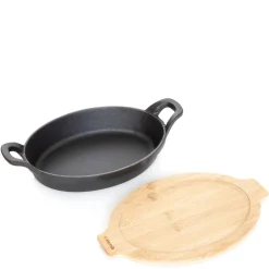 HOMLA Naczyńie Andreas Żeliwne Z Podstawka M 27X15 Cm Czarny Discount