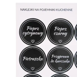 HOMLA Naklejki Otto Okragle 45 Szt 3,3 Cm Czarny