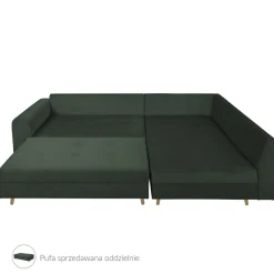 HOMLA Naroznik Nierozkladany Semi 230X160X85 Cm All 999387 Zielony Discount