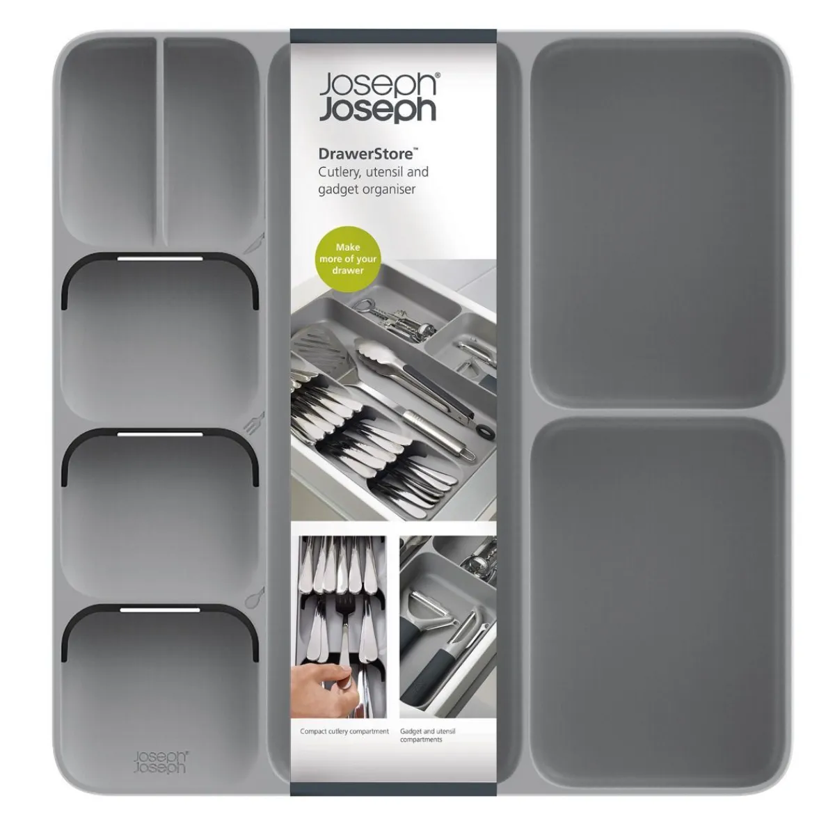 JOSEPH JOSEPH Organizer Drawerstore Do Szuflad 39X40 Cm Szary Hot