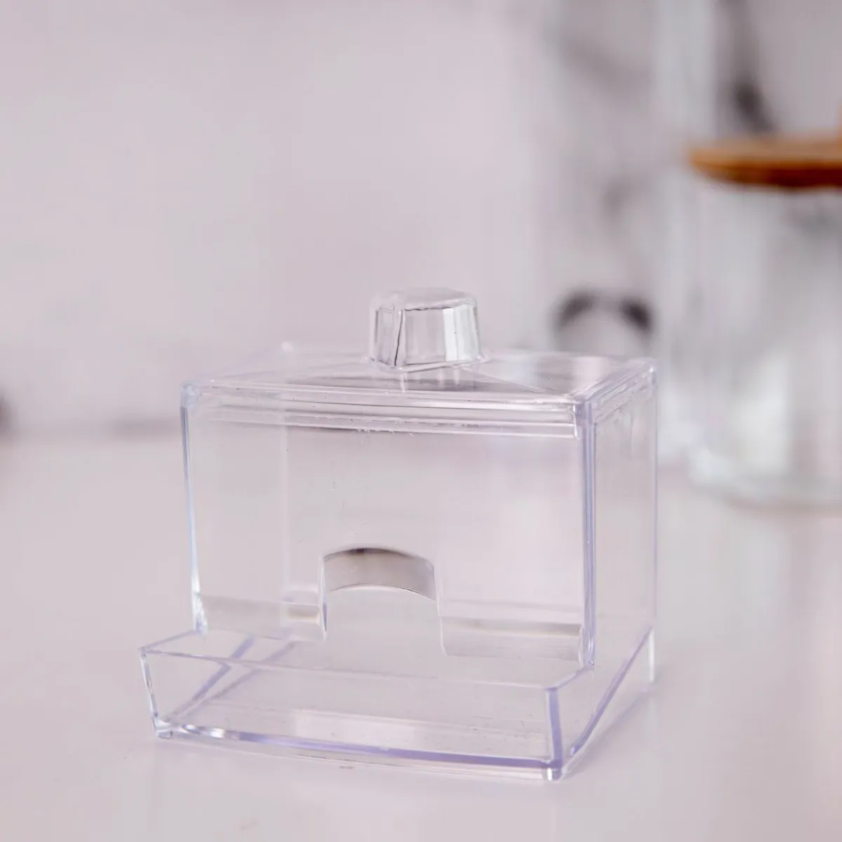 HOMLA Organizer Falsa Transparentny 8,7X7X8 Cm Przezroczysty Best
