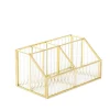 HOMLA Organizer Grazia Ze Szkla Prazkowanego 17,5X10X8,5 Cm Zloty Sale