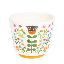 HOMLA Oslonka Na Doniczke Folga W Folkowy Wzor 13X13X11 Cm Clearance