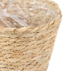 HOMLA Oslonka Na Doniczke Lumbo Pleciona Naturalna 15X12 Cm Clearance