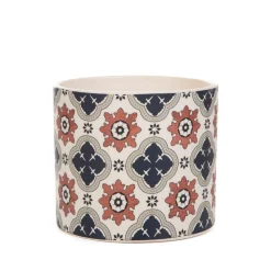 HOMLA Oslonka Na Doniczke Storia We Wzor Azulejo 13X13X11 Cm Outlet