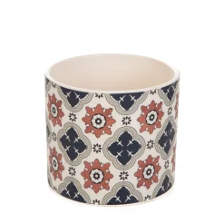 HOMLA Oslonka Na Doniczke Storia We Wzor Azulejo 13X13X11 Cm Outlet