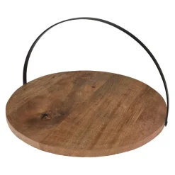 HOMLA Patera Basic Drewniana 38 Cm Naturalny