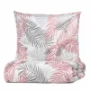 HOMLA Pościel Botanical Z Mikrofibry W Rozowo-Szare Liscie 160X200 Cm Discount