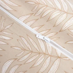 HOMLA Pościel Coraline Bawelniana Bezowa W Liscie 200X220 Cm Sale