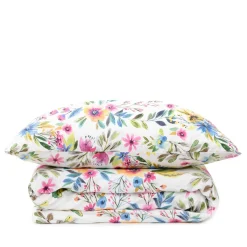 HOMLA Pościel Floral Z Mikrofibry W Kolorowe Kwiatki 200X220 Cm Wielokolorowy Discount