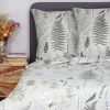 HOMLA Pościel Milie Z Mikrofibry Zielolna W Liscie Paproci 200X220 Cm Zielony New