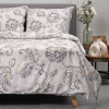 HOMLA Pościel Rukki Satynowa Wzor Boho 200X220 Cm Szary Hot