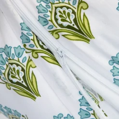 HOMLA Pościel Timothe Bawelniana W Niebieski Wzor 220X200 Cm Outlet