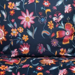 HOMLA Pościel Vabel Z Mikrofibry Granatowa W Liscie I Kwiaty 140X200 Cm + 1*70X80 Cm Outlet