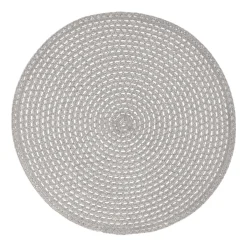 HOMLA Podkladka Do Jadalni Heli Okragla Jasnoszara 38 Cm Szary Clearance