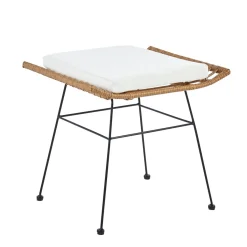HOMLA PodNożek Jardin Pleciony 60X50X48 Cm Naturalny Outlet