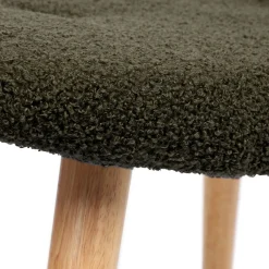 HOMLA PodNożek Moss Teddy Boucle W Tkaninie Teddy Zielony 61X41X38 Cm Outlet