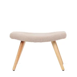 HOMLA PodNożek Moss Teddy Boucle W Tkaninie Teddy 61X41X38 Cm Bezowy Sale