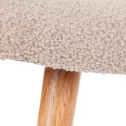 HOMLA PodNożek Moss Teddy Boucle W Tkaninie Teddy 61X41X38 Cm Bezowy Sale