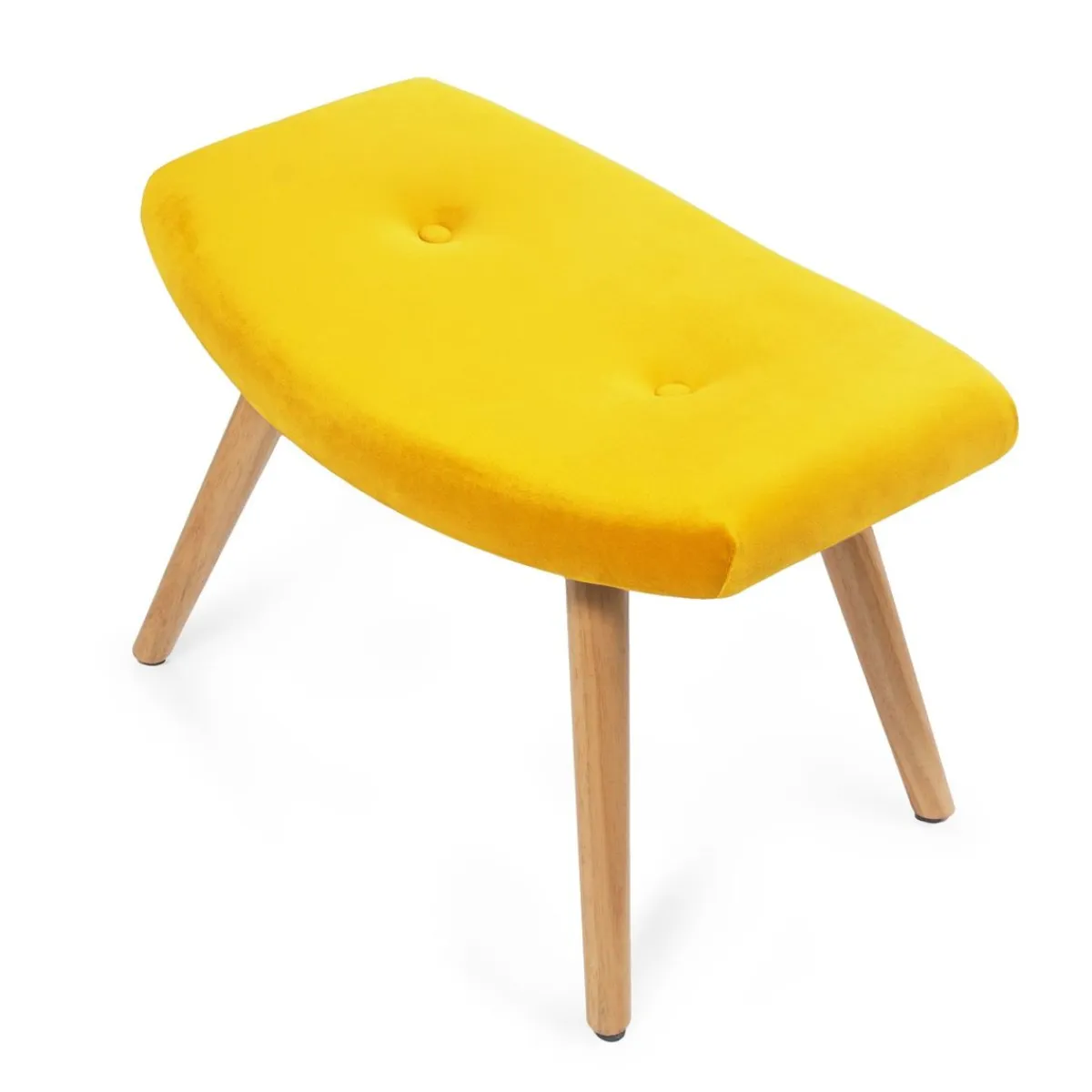 HOMLA PodNożek Moss Welurowy 61X41X38 Cm Zolty Sale
