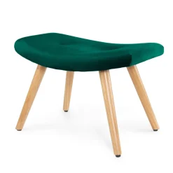 HOMLA PodNożek Moss Welurowy 61X41X38 Cm Zielony New