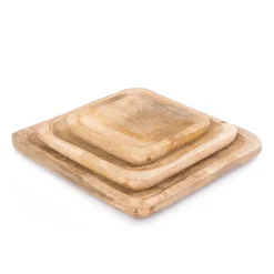 HOMLA Podstawka Abbou Drewniana 25X25 Cm Naturalny