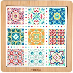HOMLA Podstawka Ethnic Drewniana Mozaika 18X28 Cm