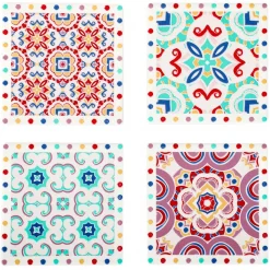 HOMLA Podstawka Ethnic Mozaika Kolorowa 4 Szt. New