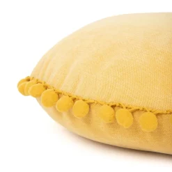 HOMLA Poduszka Eslov Musztardowa Okragla 40 Cm Discount