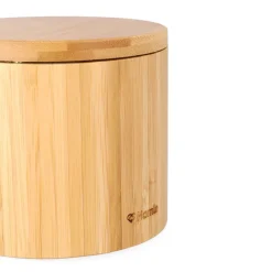 HOMLA Pojemnik Bambou Z Pokrywka Na Magnes M 12X10,5 Cm Naturalny Best