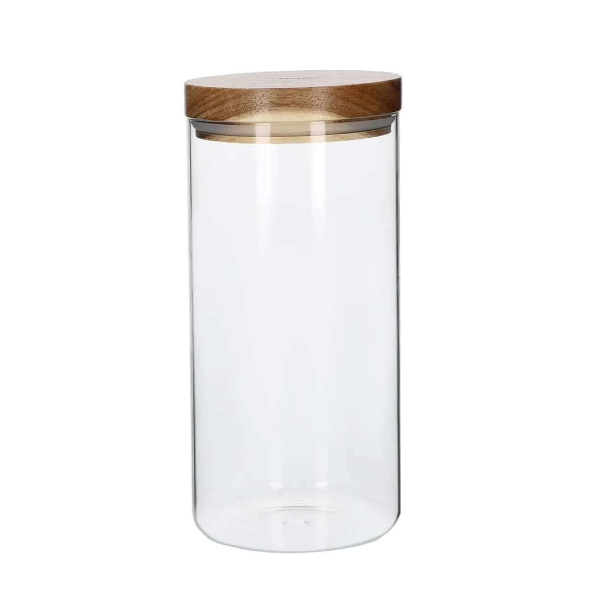 HOMLA Pojemnik Carlos Z Akacjowym Wieczkiem M 1,2 L Przezroczysty New