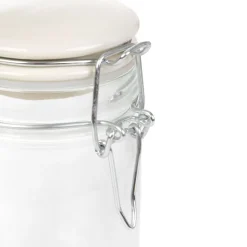 HOMLA Pojemnik Fersken Z Wieczkiem Smietankowy 0,22 L Przezroczysty Clearance