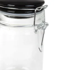 HOMLA Pojemnik Fersken Z Wieczkiem Czarny 0,22 L Przezroczysty Sale