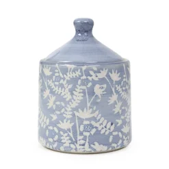 HOMLA Pojemnik Mirabel Niebieski We Wzory 10X14 Cm Clearance